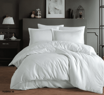 لحاف فندقي نفرين 6 قطع قطن ساده – متعدد الالوان