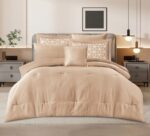 مفرش كوين صيفي 7 قطع – فخامة وراحة متكاملة