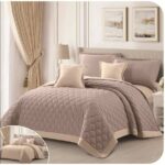 مفرش نفرين مضغوط سادة وجهين – 6 قطع | نعومة وأناقة يومية